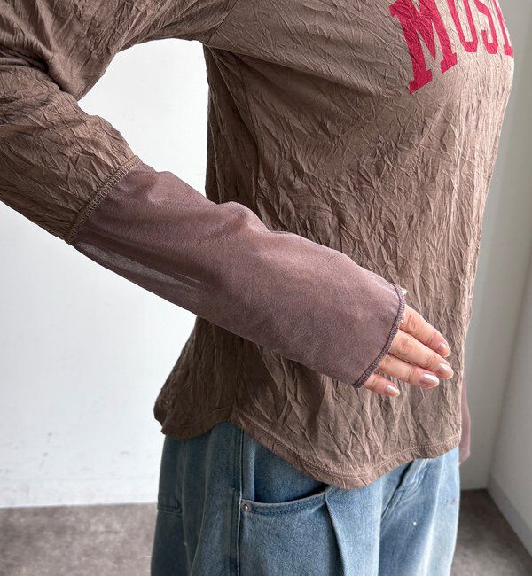  「ワッシャー天竺ロゴTEE」|Tシャツ・カットソー|