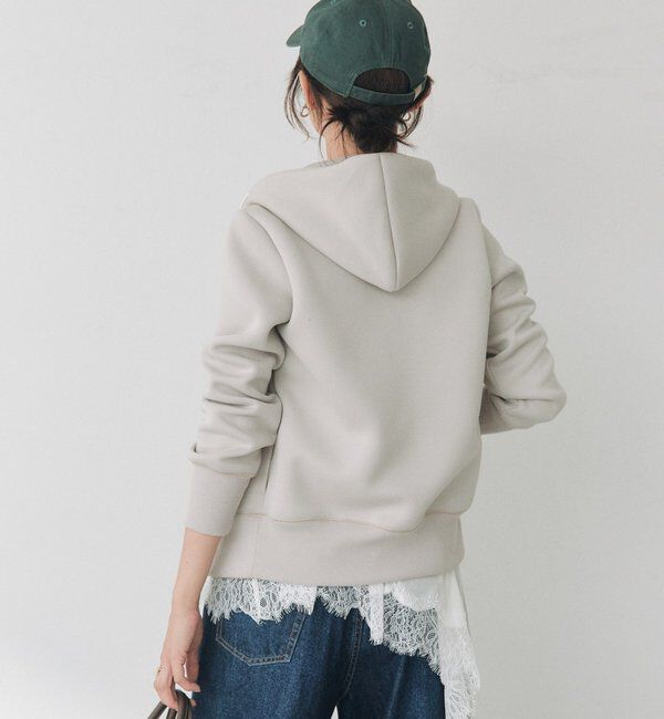  「【WEB限定】スポンジダンボールZIPパーカーカットソー」|パーカー|