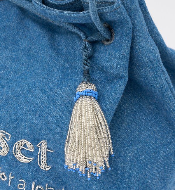  「【インド刺繍】巾着ショルダーバッグ」|ショルダー・メッセンジャー|