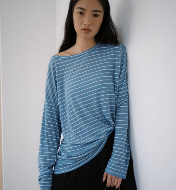  「シアーボーダーロンT」|Tシャツ・カットソー|