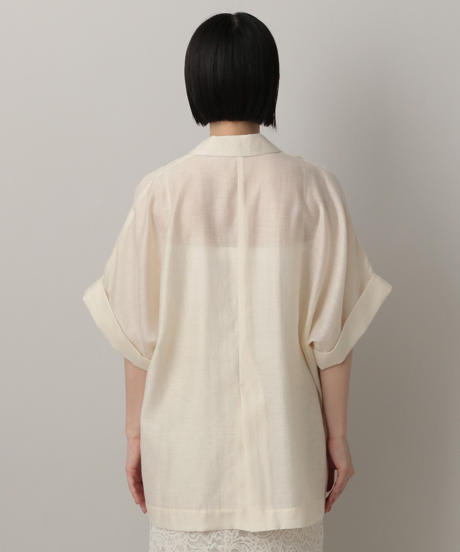 A part by 「【Sサイズ展開】アセテートリネン半袖ジャケット」|テーラードジャケット|