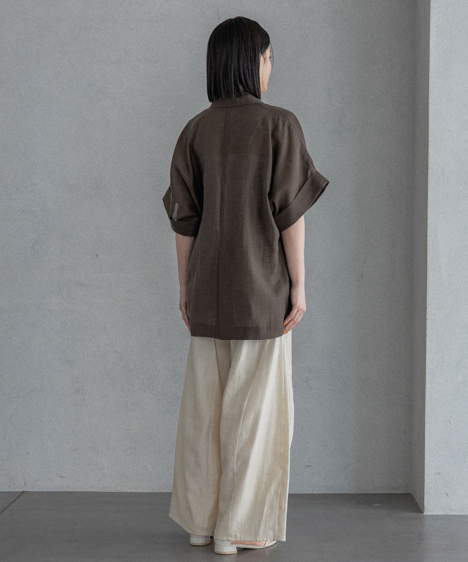 A part by 「【Sサイズ展開】アセテートリネン半袖ジャケット」|テーラードジャケット|