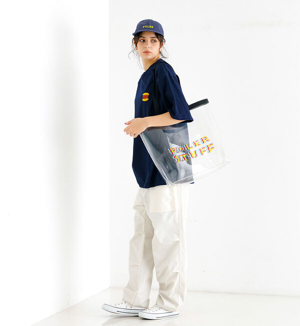 ABAHOUSE「【POLeR/ポーラー】PVC POOL BAG/マルチプールバッグ/ユニセック」|トートバッグ|