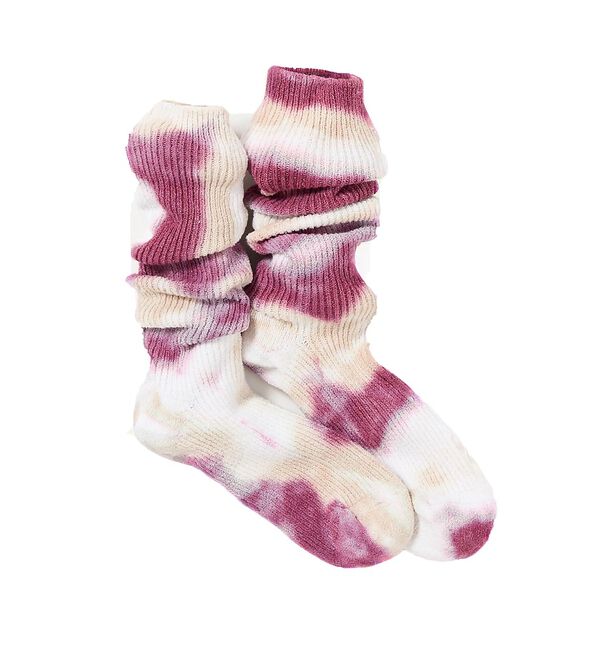 ABAHOUSE「【YUQRI / ユクリ】Crispy  tie-dye / 靴下 / タイダイ」|ソックス|