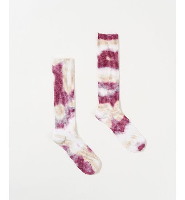 ABAHOUSE「【YUQRI / ユクリ】Crispy  tie-dye / 靴下 / タイダイ」|ソックス|