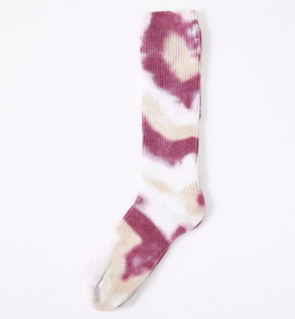ABAHOUSE「【YUQRI / ユクリ】Crispy  tie-dye / 靴下 / タイダイ」|ソックス|