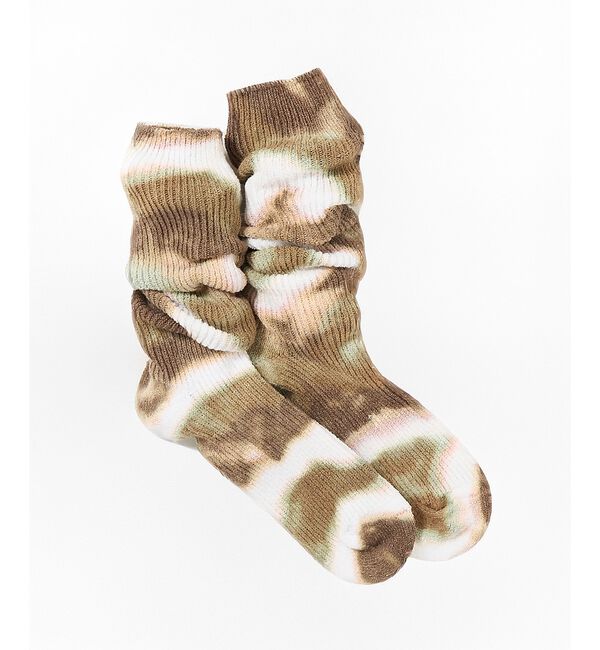 ABAHOUSE「【YUQRI / ユクリ】Crispy  tie-dye / 靴下 / タイダイ」|ソックス|