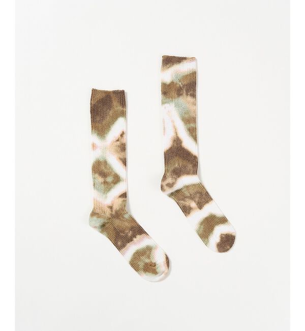 ABAHOUSE「【YUQRI / ユクリ】Crispy  tie-dye / 靴下 / タイダイ」|ソックス|
