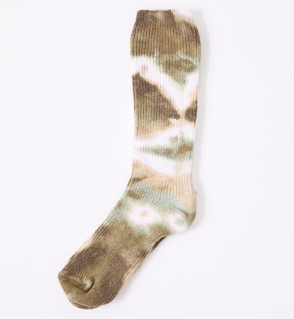 ABAHOUSE「【YUQRI / ユクリ】Crispy  tie-dye / 靴下 / タイダイ」|ソックス|