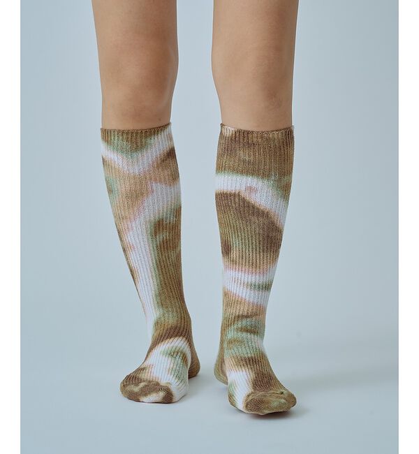 ABAHOUSE「【YUQRI / ユクリ】Crispy  tie-dye / 靴下 / タイダイ」|ソックス|