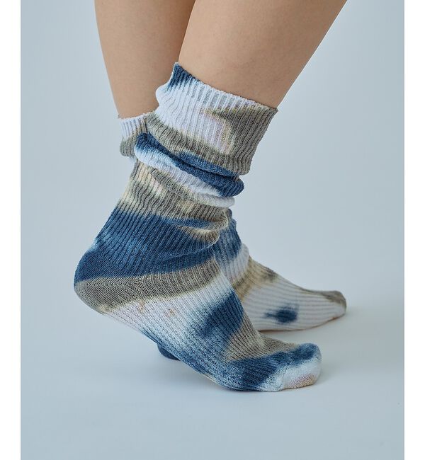 ABAHOUSE「【YUQRI / ユクリ】Crispy  tie-dye / 靴下 / タイダイ」|ソックス|