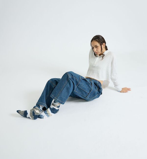 ABAHOUSE「【YUQRI / ユクリ】Crispy  tie-dye / 靴下 / タイダイ」|ソックス|