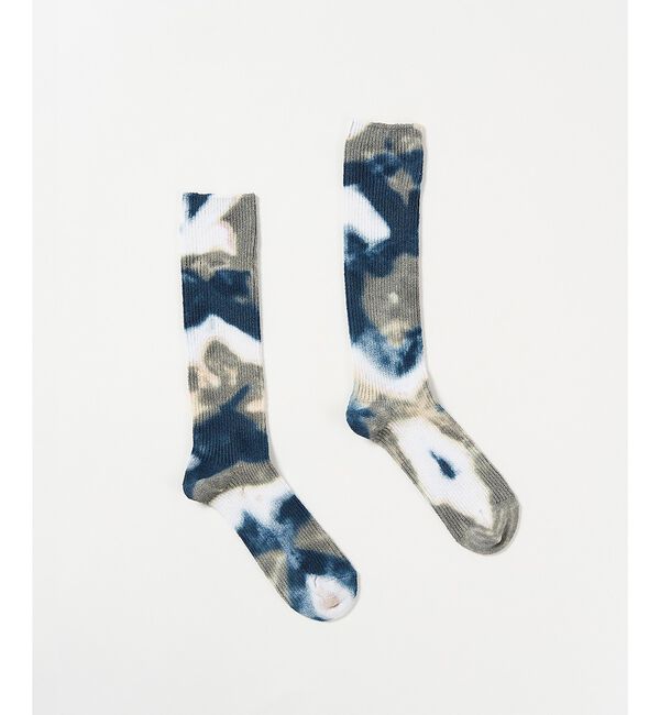 ABAHOUSE「【YUQRI / ユクリ】Crispy  tie-dye / 靴下 / タイダイ」|ソックス|