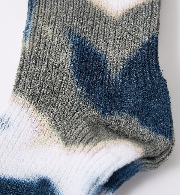 ABAHOUSE「【YUQRI / ユクリ】Crispy  tie-dye / 靴下 / タイダイ」|ソックス|
