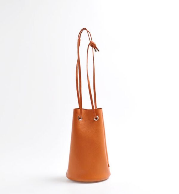 Rouge vif「【blancle/ブランクレ】レザー巾着バッグ/S.LEATHER TUBE D」|ショルダー・メッセンジャー|