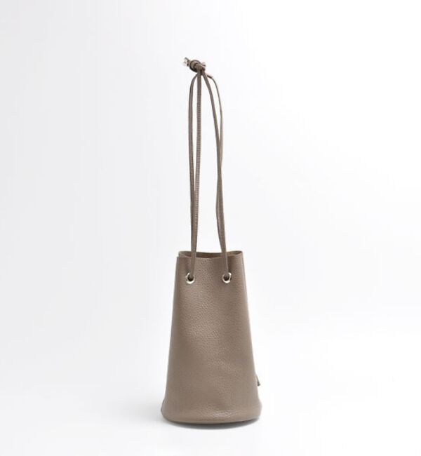 Rouge vif「【blancle/ブランクレ】レザー巾着バッグ/S.LEATHER TUBE D」|ショルダー・メッセンジャー|
