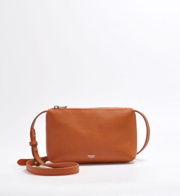 Rouge vif「【blancle/ブランクレ】レザースクエアショルダーバッグ/S.LEATHER」|ショルダー・メッセンジャー|オレンジ