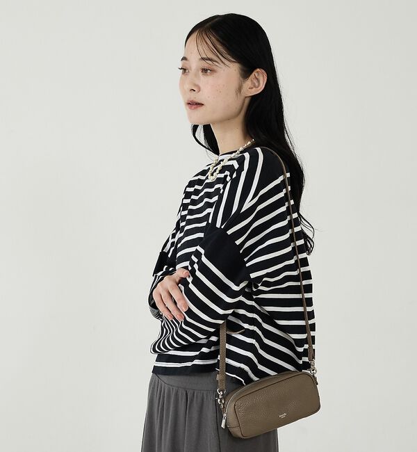 Rouge vif「【blancle/ブランクレ】レザースクエアショルダーバッグ/S.LEATHER」|ショルダー・メッセンジャー|