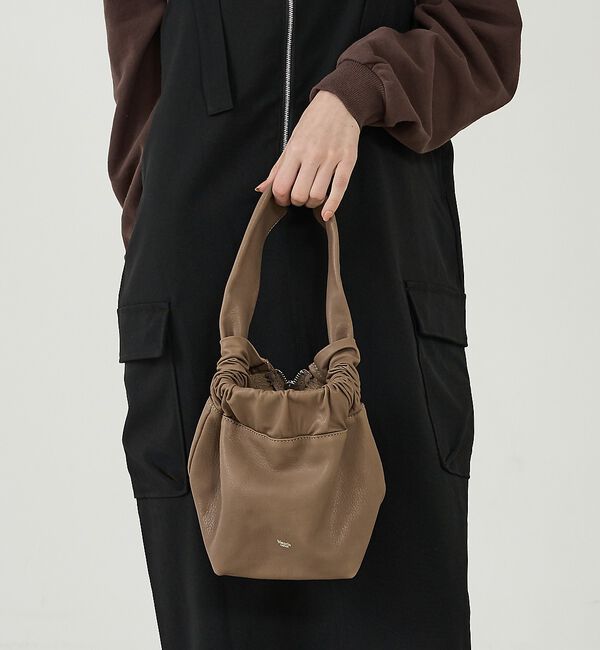 Rouge vif「【blancle/ブランクレ】ミニワンハンドルバッグ/LIGHT LEATHER」|ハンドバッグ|