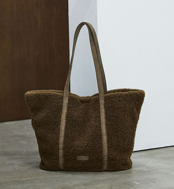 LOWELL things「●SOEUR/ボアトートバッグ」|トートバッグ|ブラウン