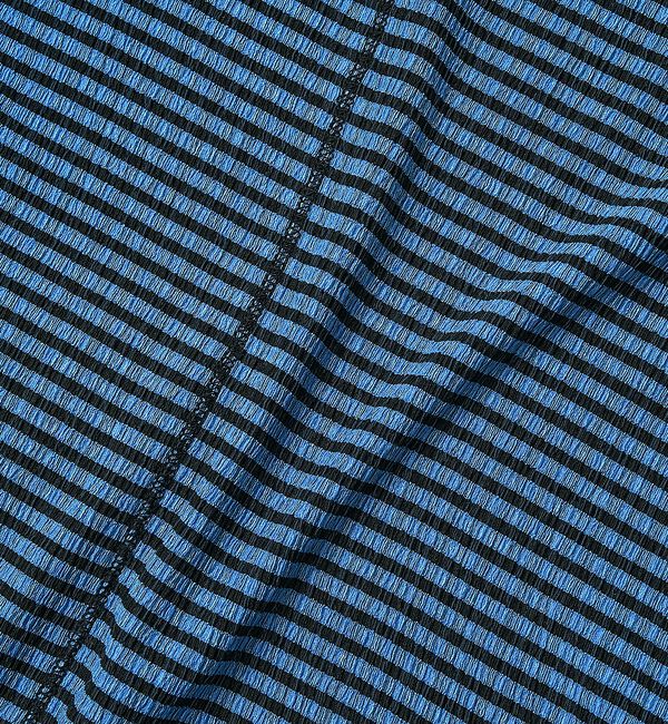 NOMINE「楊柳シボ感 リンガーTシャツ ｜ 半袖 リブ切替 クロップド丈」|Tシャツ・カットソー|