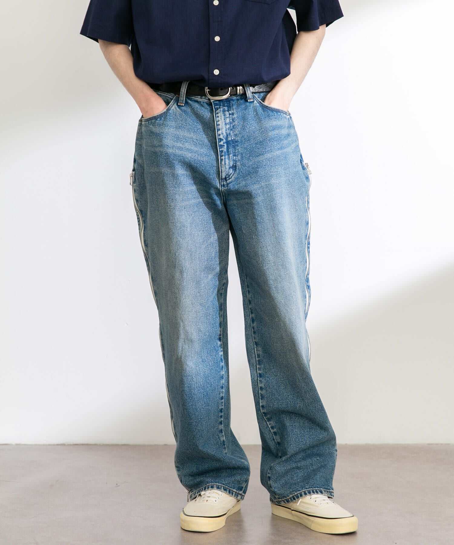 Sonny Label 「Wrangler　WREMAKE SIDE ZIP FLARE」|デニム|