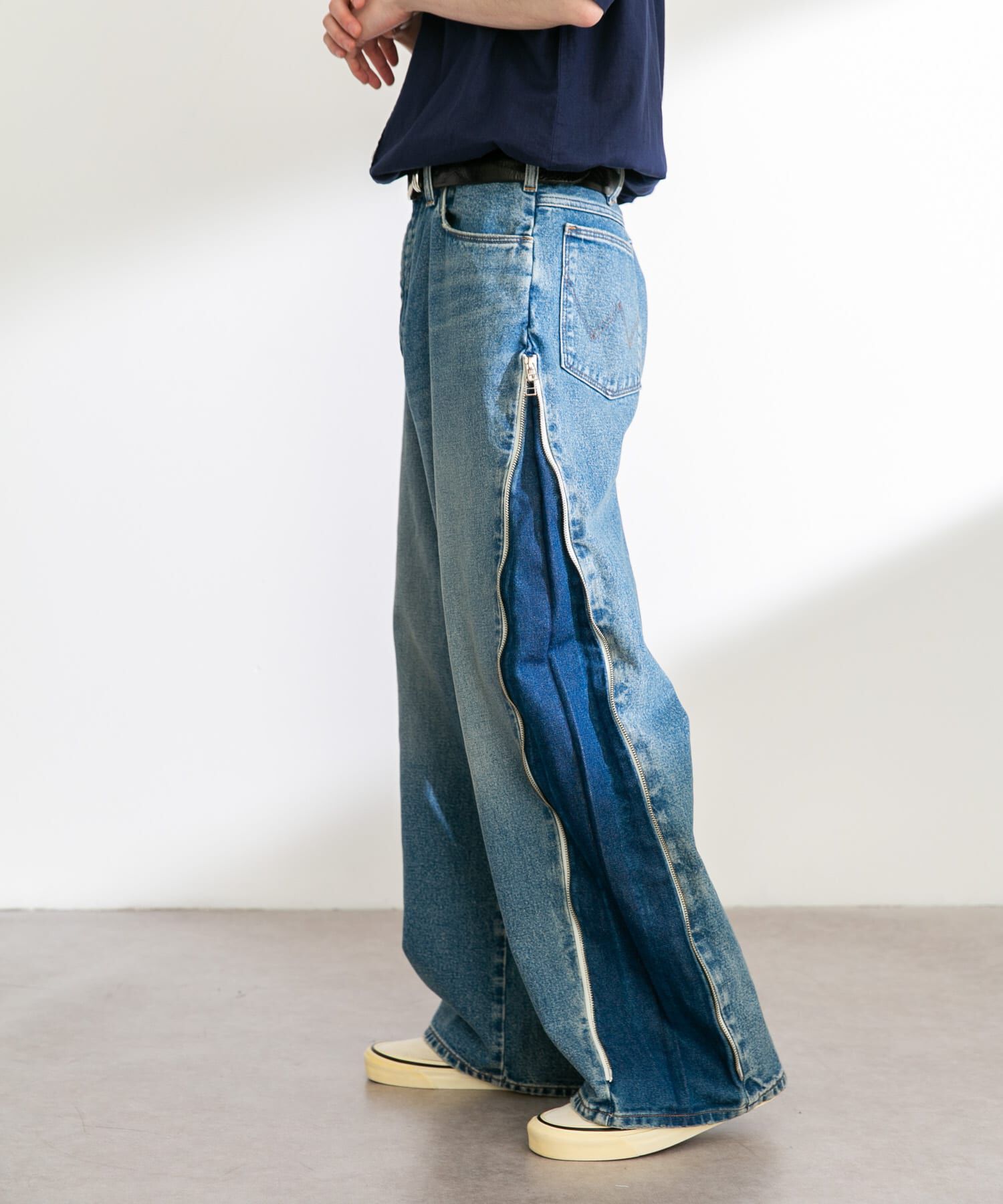 Sonny Label 「Wrangler　WREMAKE SIDE ZIP FLARE」|デニム|
