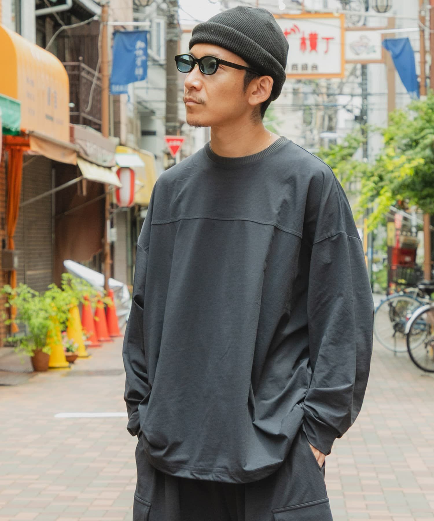 URBAN RESEARCH「Wide Dad　BREEZY TECH LONG-SLEEVE T-SHIRTS」|Tシャツ・カットソー|