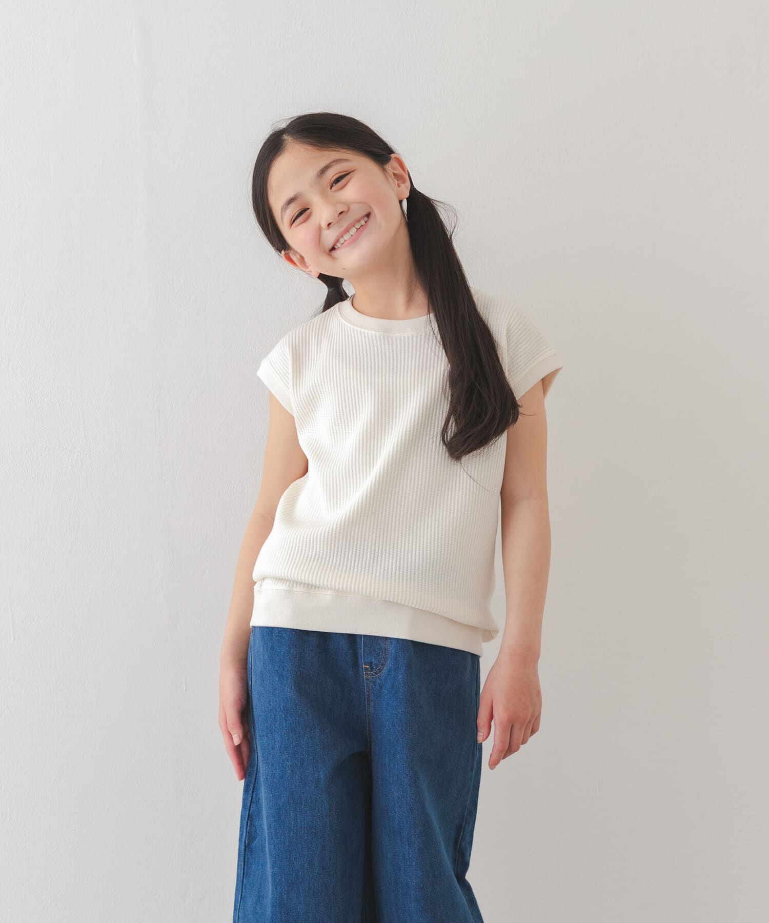 URBAN RESEARCH DOORS「『150サイズあり』変形ワッフルノースリーブプルオーバー(KIDS)」|その他|