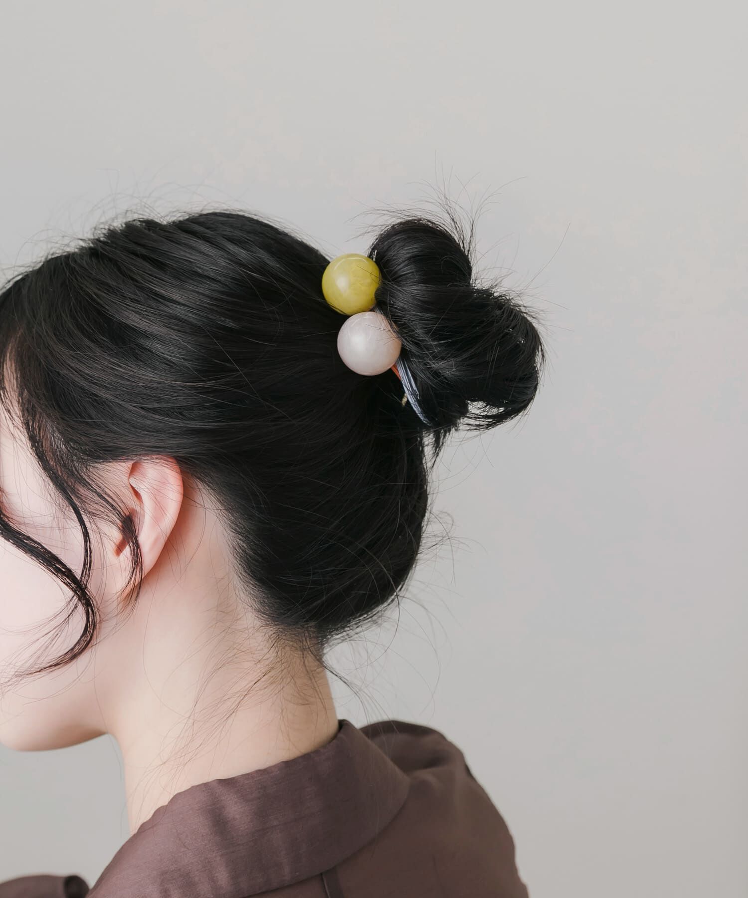 SMELLY「マーブルボール2セットヘアポニー」|ヘアゴム・シュシュ|