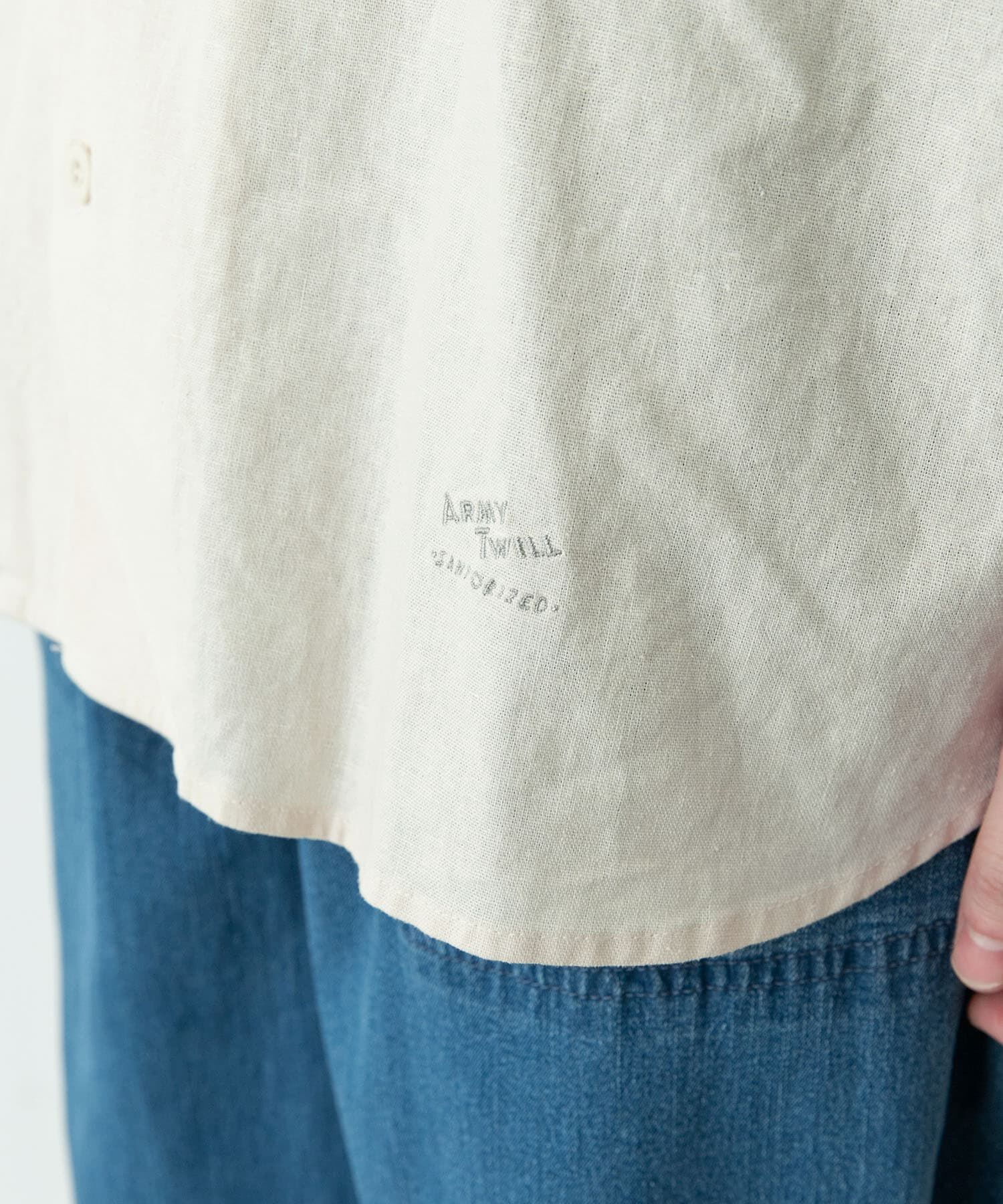 Sonny Label 「ARMY TWILL　COTTON LINEN HS SHIRTS」|シャツ・ブラウス|