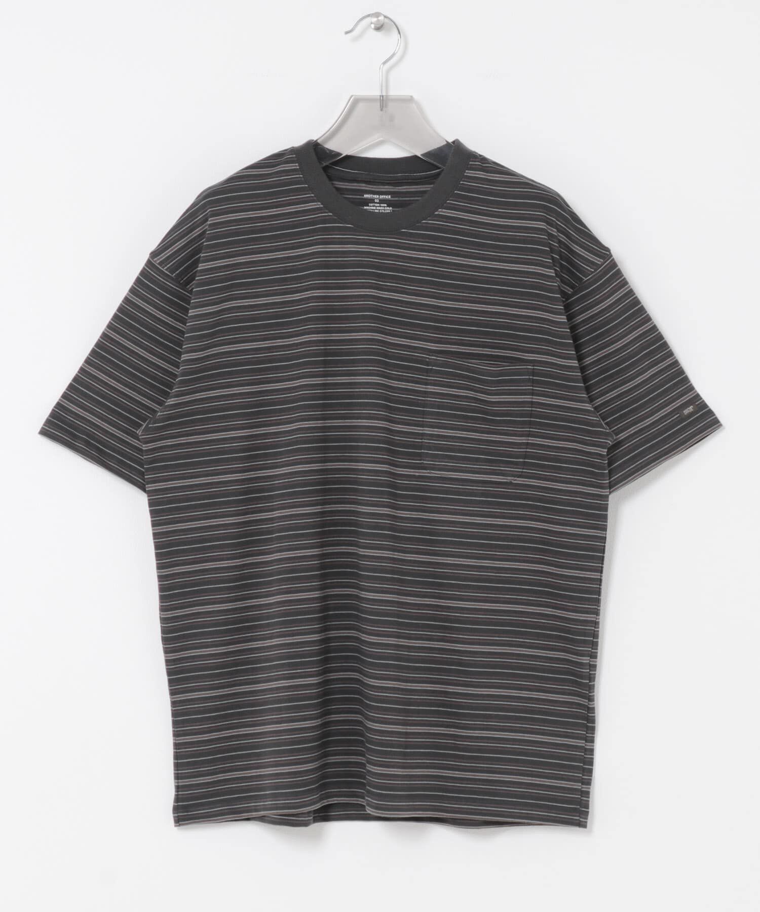 URBAN RESEARCH「ANOTHER OFFICE　O.MULTI STRIPE POCKET T-SHIRTS」|Tシャツ・カットソー|スミクロ