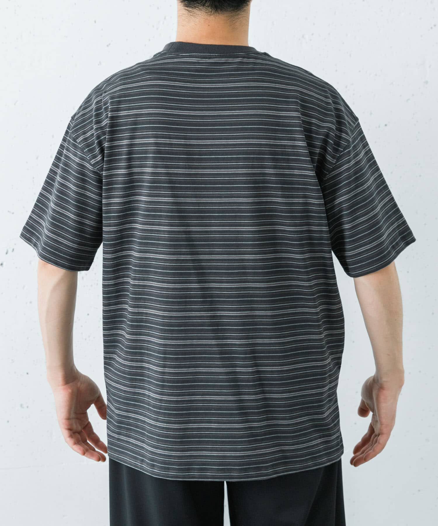 URBAN RESEARCH「ANOTHER OFFICE　O.MULTI STRIPE POCKET T-SHIRTS」|Tシャツ・カットソー|