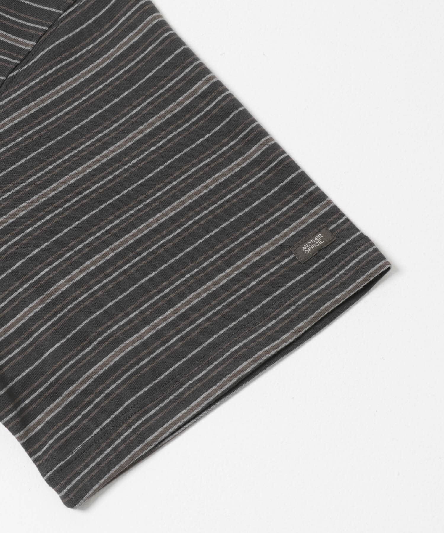 URBAN RESEARCH「ANOTHER OFFICE　O.MULTI STRIPE POCKET T-SHIRTS」|Tシャツ・カットソー|
