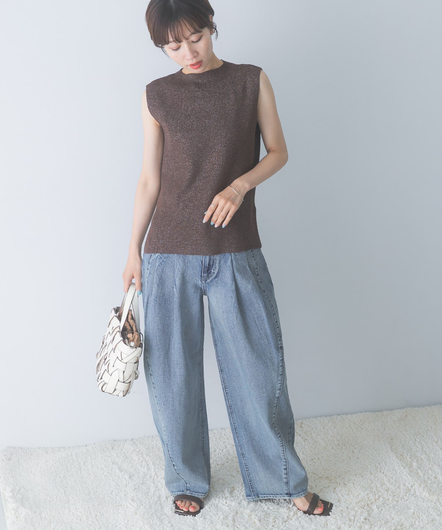 URBAN RESEARCH ROSSO「接触冷感ハイネックラメプルオーバー」|その他|