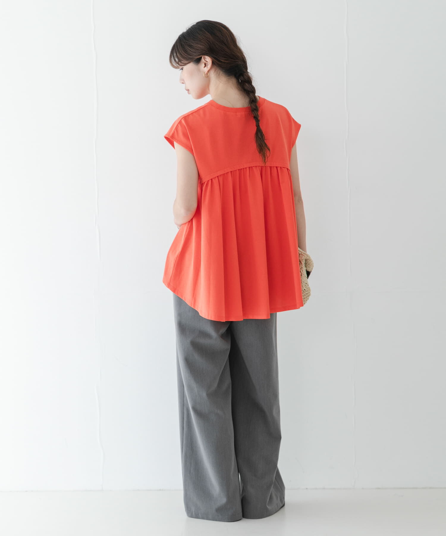 Sonny Label 「接触冷感バックフレアフレンチTシャツ」|Tシャツ・カットソー|