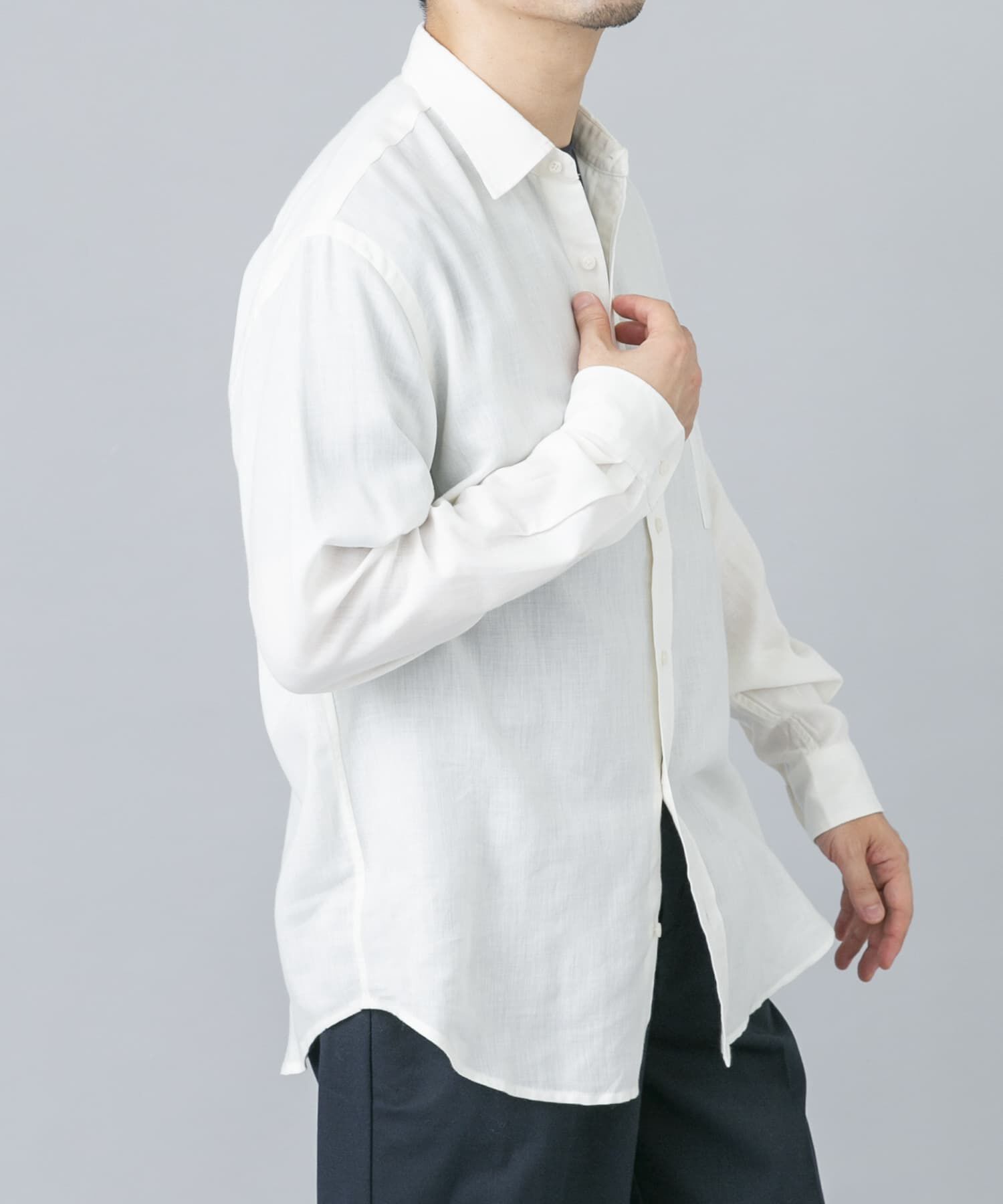 URBAN RESEARCH ROSSO「アーバンリラックスウールシャツ」|シャツ・ブラウス|