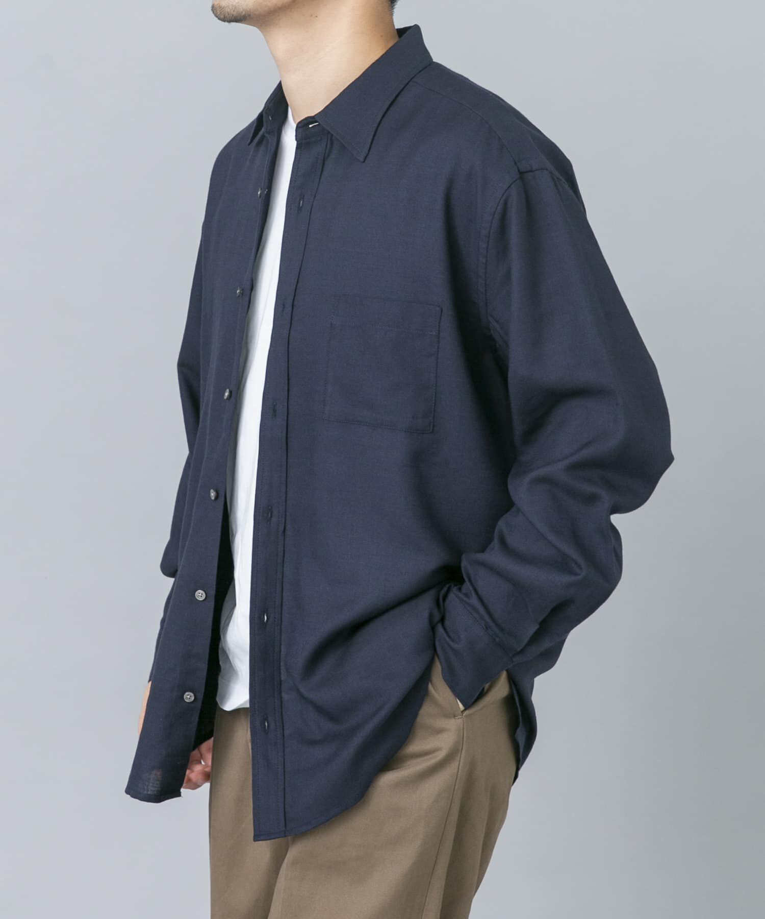URBAN RESEARCH ROSSO「アーバンリラックスウールシャツ」|シャツ・ブラウス|