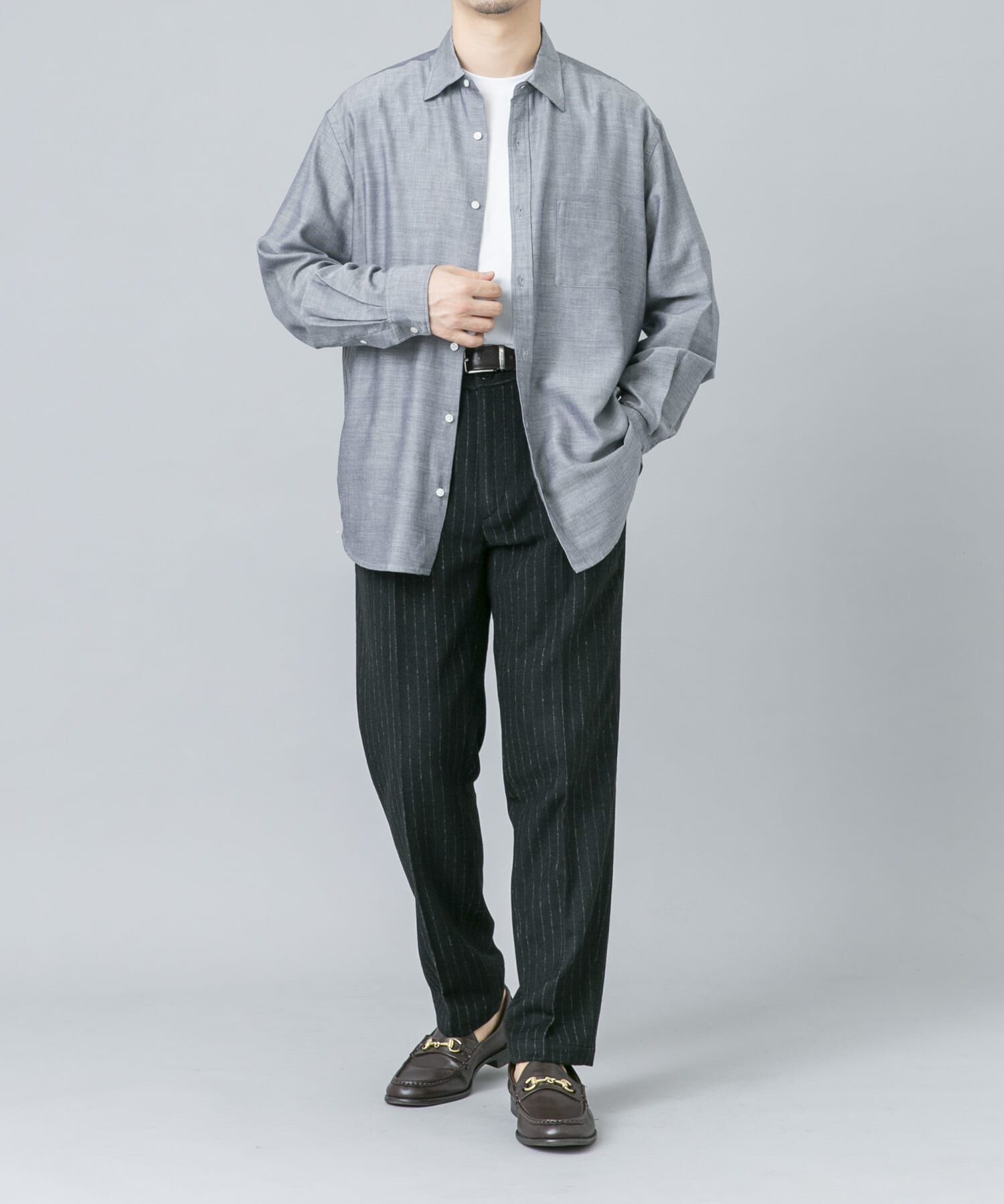 URBAN RESEARCH ROSSO「アーバンリラックスウールシャツ」|シャツ・ブラウス|