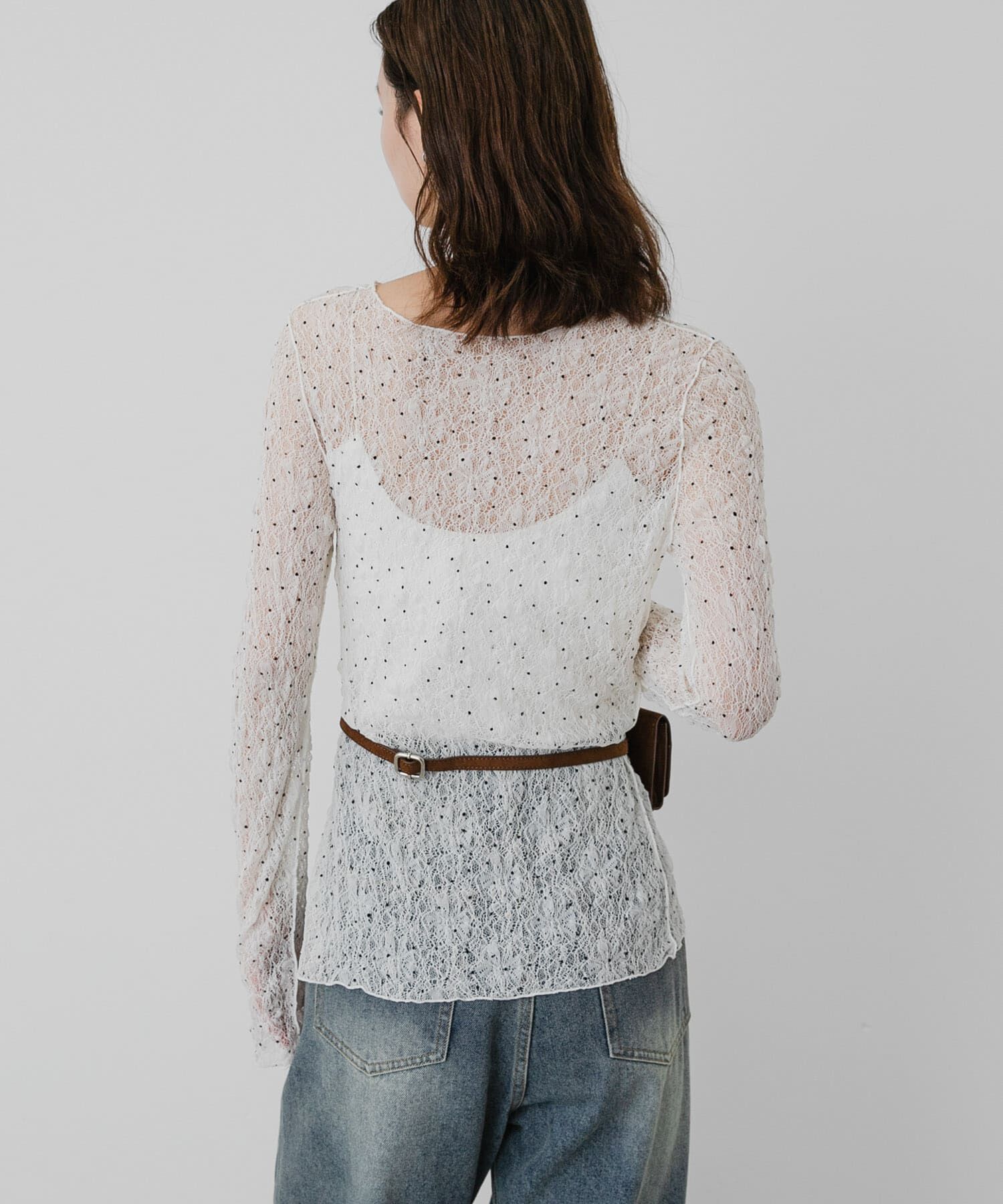 SENSE OF PLACE by URBAN RESEARCH「シアーレースカットトップ」|Tシャツ・カットソー|