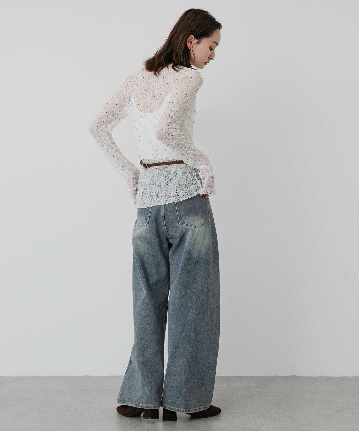 SENSE OF PLACE by URBAN RESEARCH「シアーレースカットトップ」|Tシャツ・カットソー|