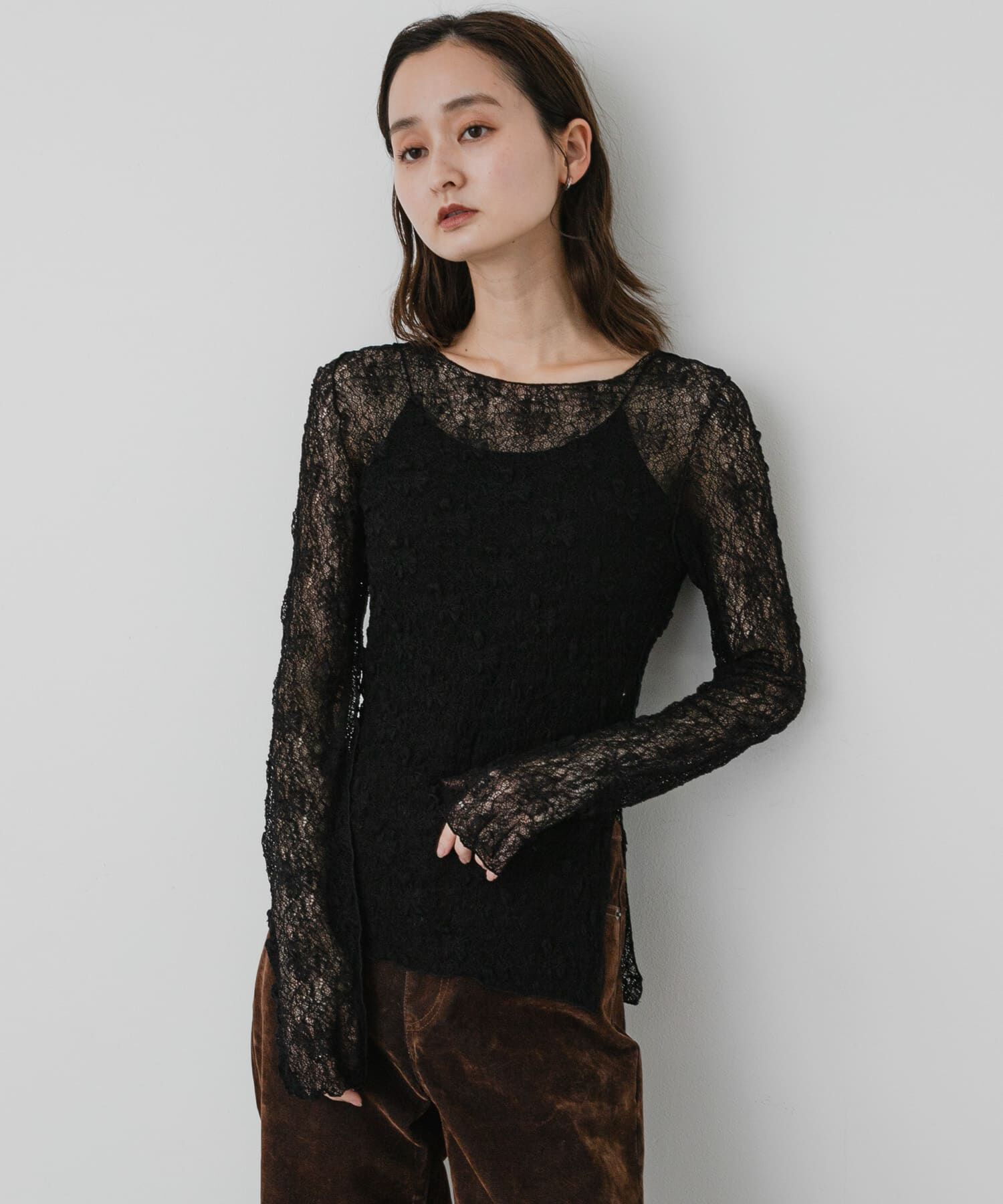 SENSE OF PLACE by URBAN RESEARCH「シアーレースカットトップ」|Tシャツ・カットソー|