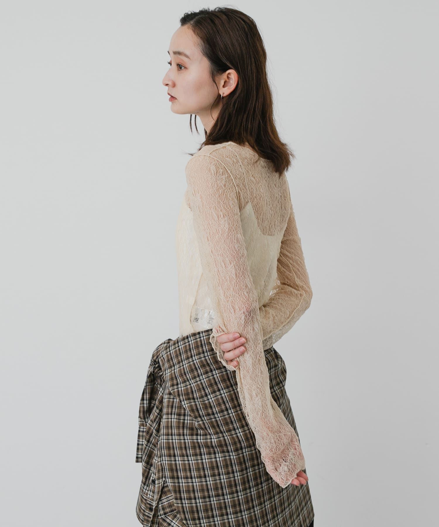 SENSE OF PLACE by URBAN RESEARCH「シアーレースカットトップ」|Tシャツ・カットソー|
