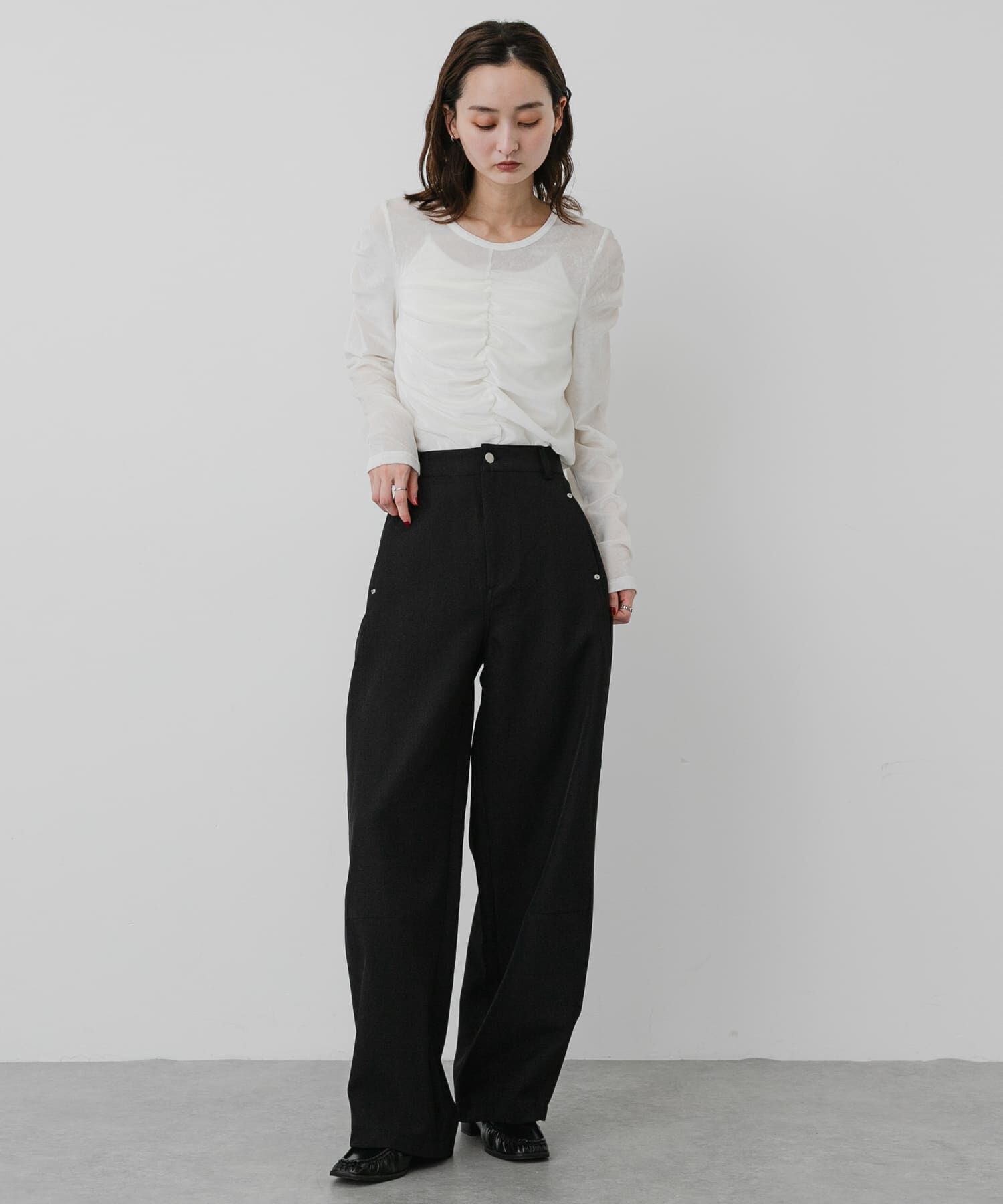 SENSE OF PLACE by URBAN RESEARCH「『WEB/一部店舗限定』シアーベロアシャーリングトップ」|Tシャツ・カットソー|