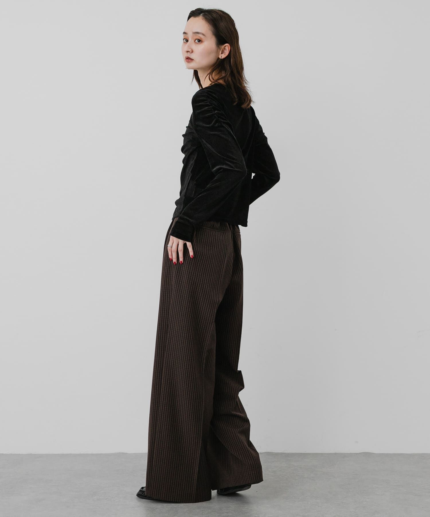 SENSE OF PLACE by URBAN RESEARCH「『WEB/一部店舗限定』シアーベロアシャーリングトップ」|Tシャツ・カットソー|