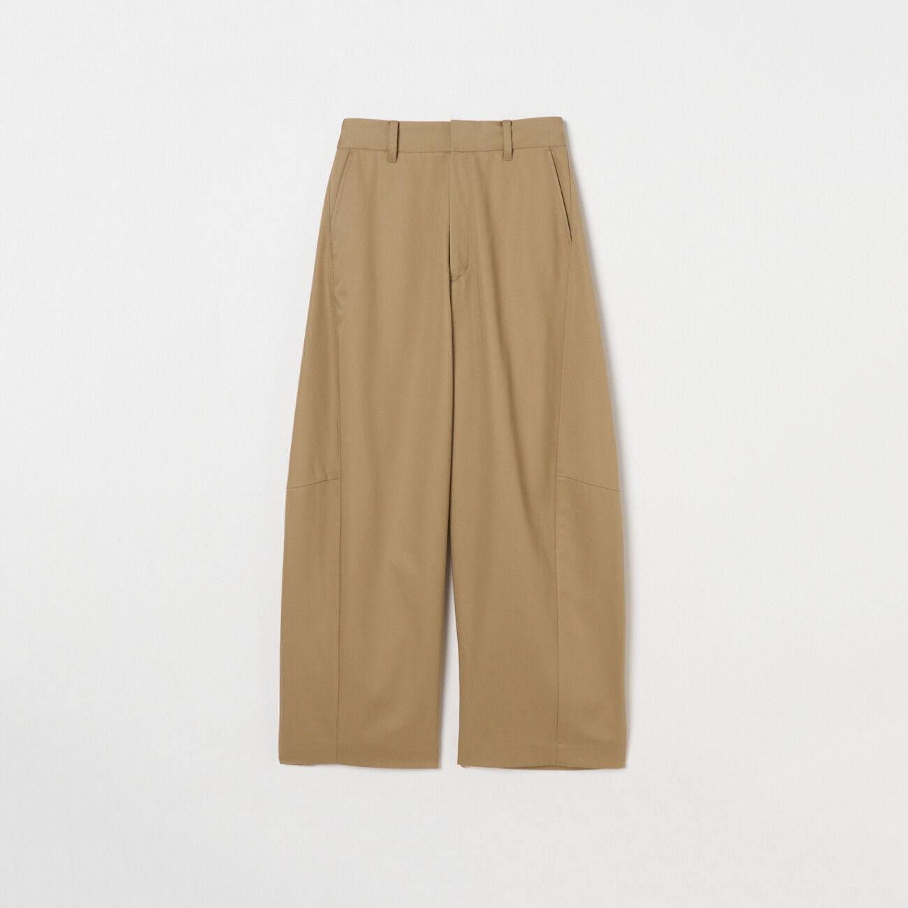 HELIOPOLE「HELIOPOLE CHINO BARREL LEG PANTS」|チノ|ベージュ