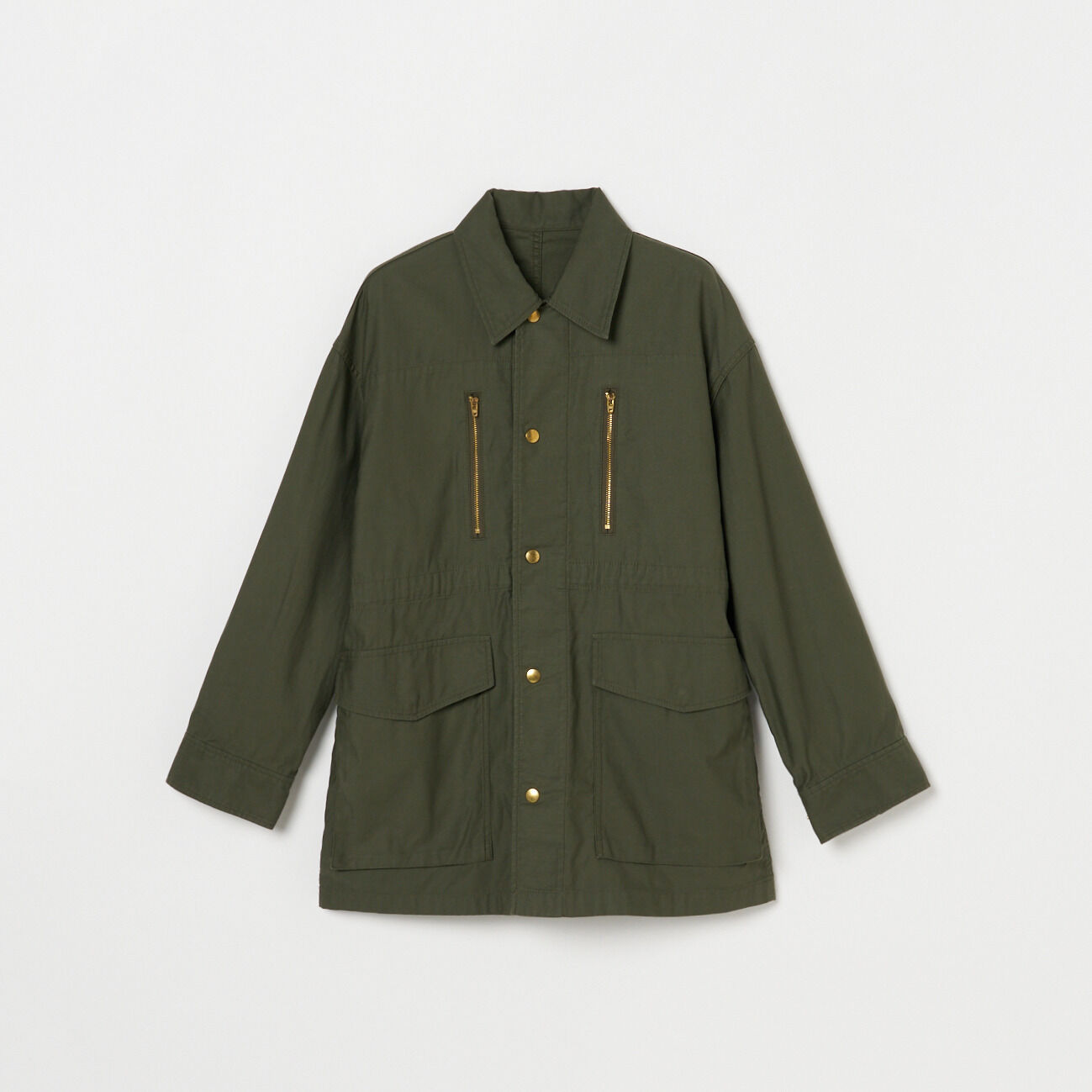 HELIOPOLE「HELIOPOLE MILITARY BLOUSON」|ブルゾン・スタジャン|オリーブ