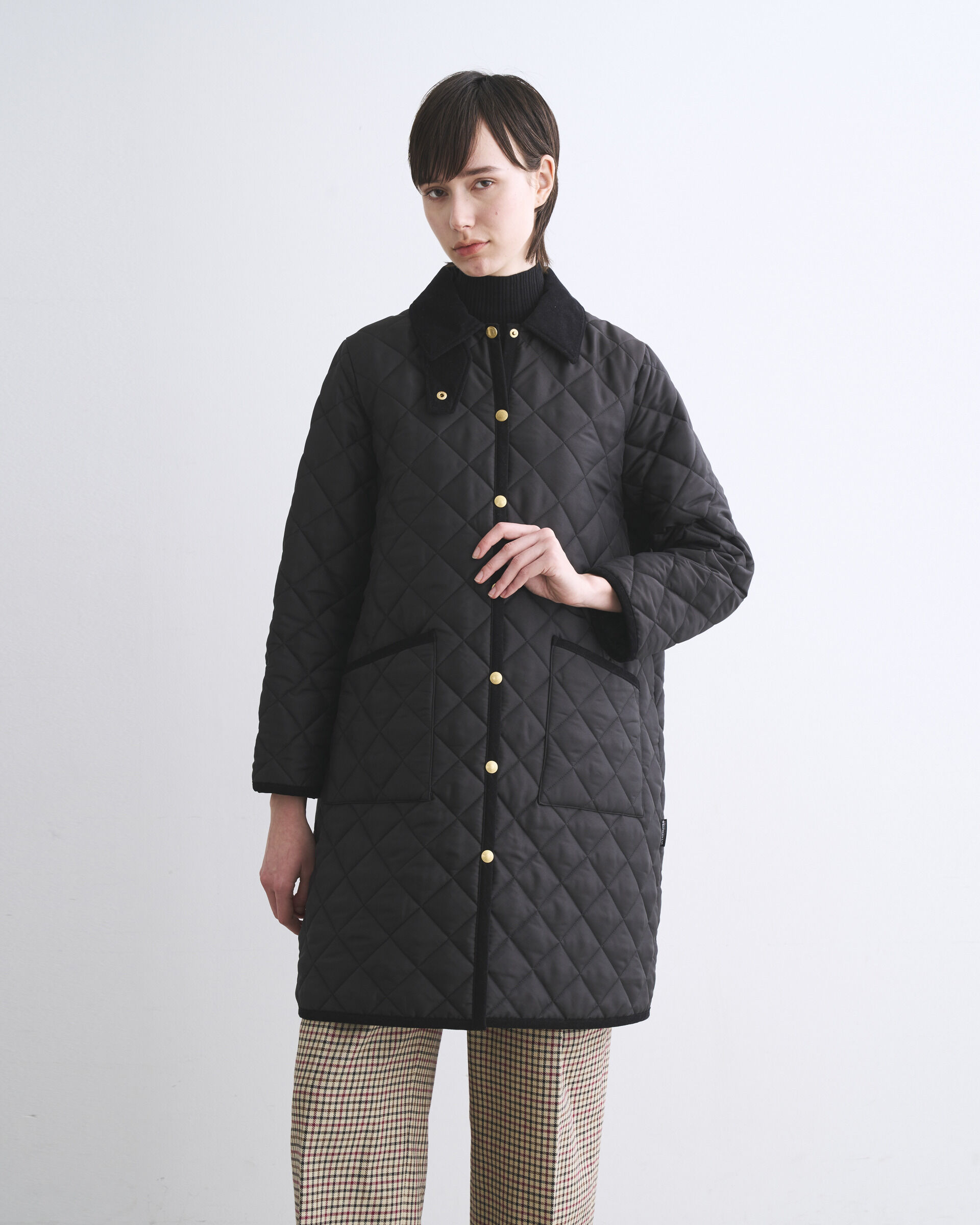 Traditional Weatherwear「WAVERLY A-LINE LONG」|その他|ﾌﾞﾗｯｸ