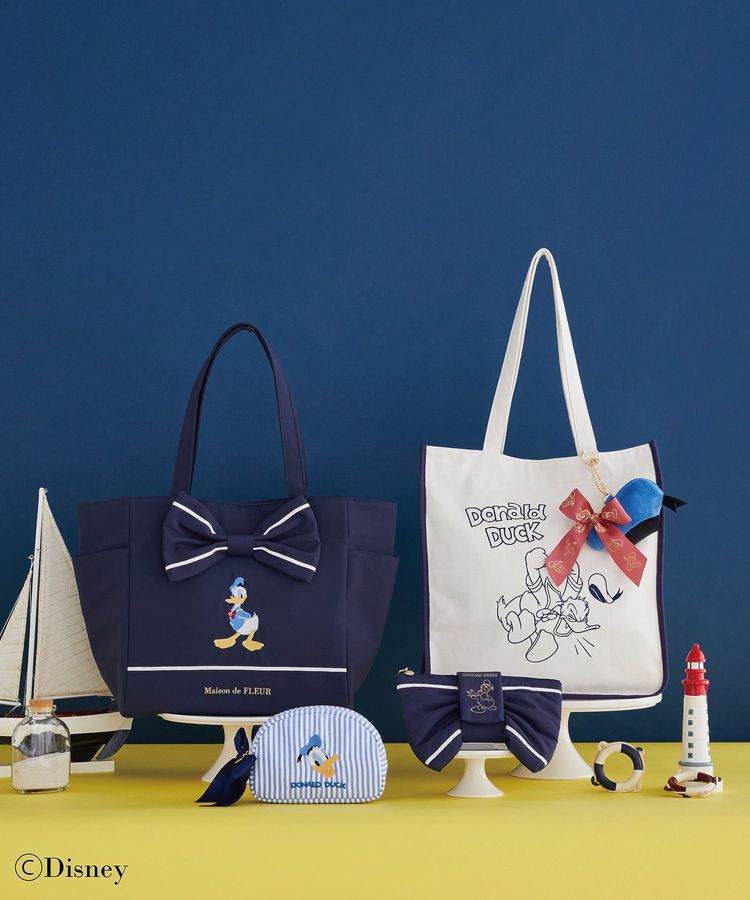 Maison de FLEUR「Donald Duck/リボンポーチ」|ポーチ|