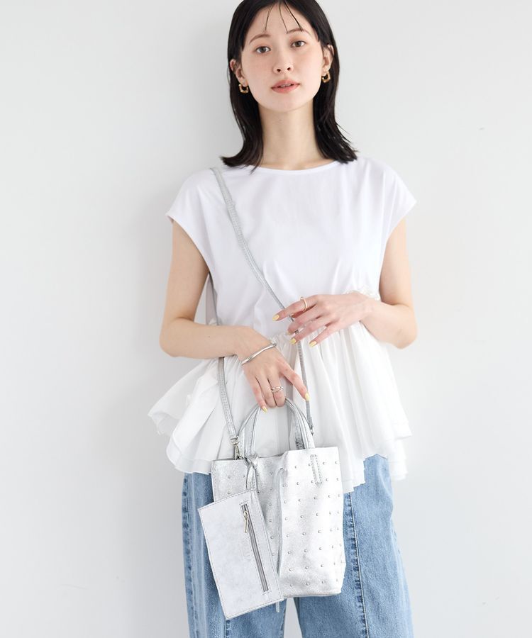 YECCA VECCA「【MILLELA FIRENZE】スタッズミニトート」|トートバッグ|